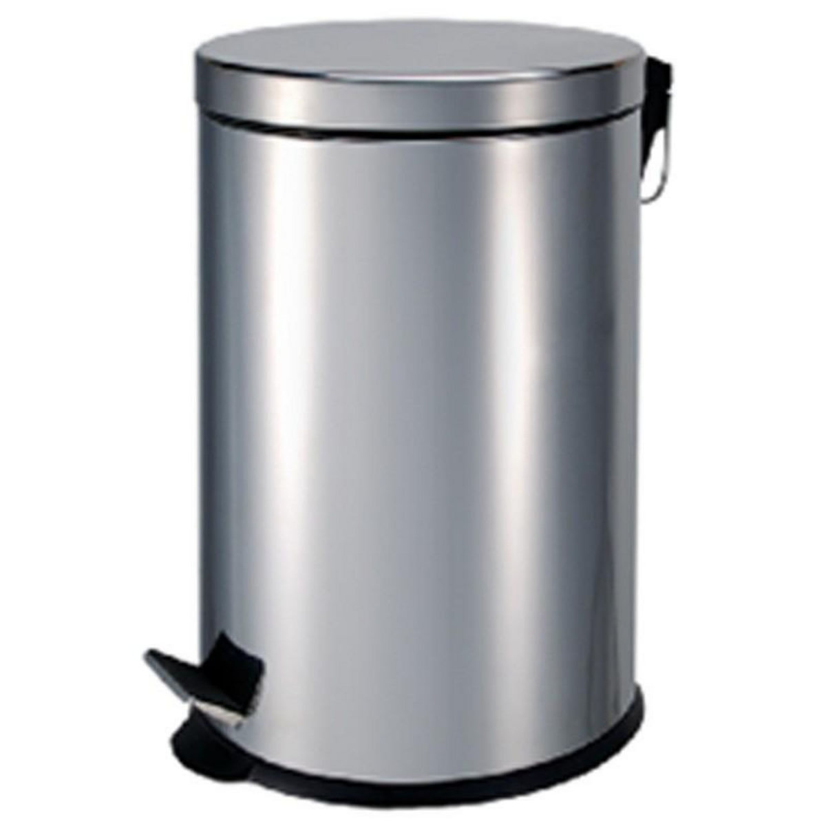 FIVE Poubelle Ronde  Inox Brossé  30L Argent