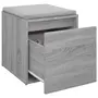 VIDAXL Tiroir boîte Sonoma gris 40,5x40x40 cm Bois d'ingenierie