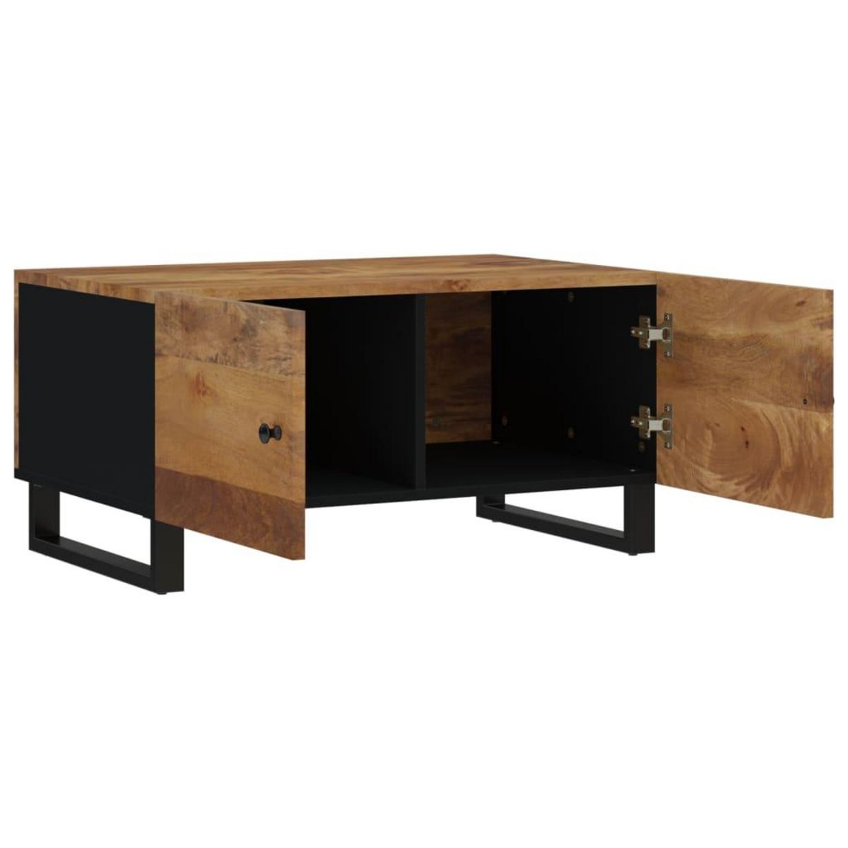 VIDAXL Table basse 80x50x40 cm Bois de manguier solide et d'ingenierie