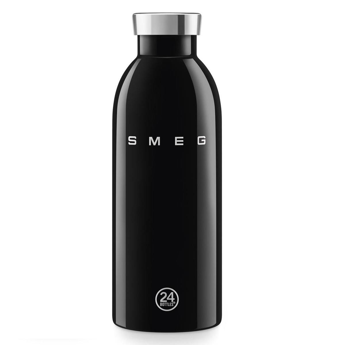 SMEG Gourde isotherme 0.5l en acier inoxydable noir - WBF01BL