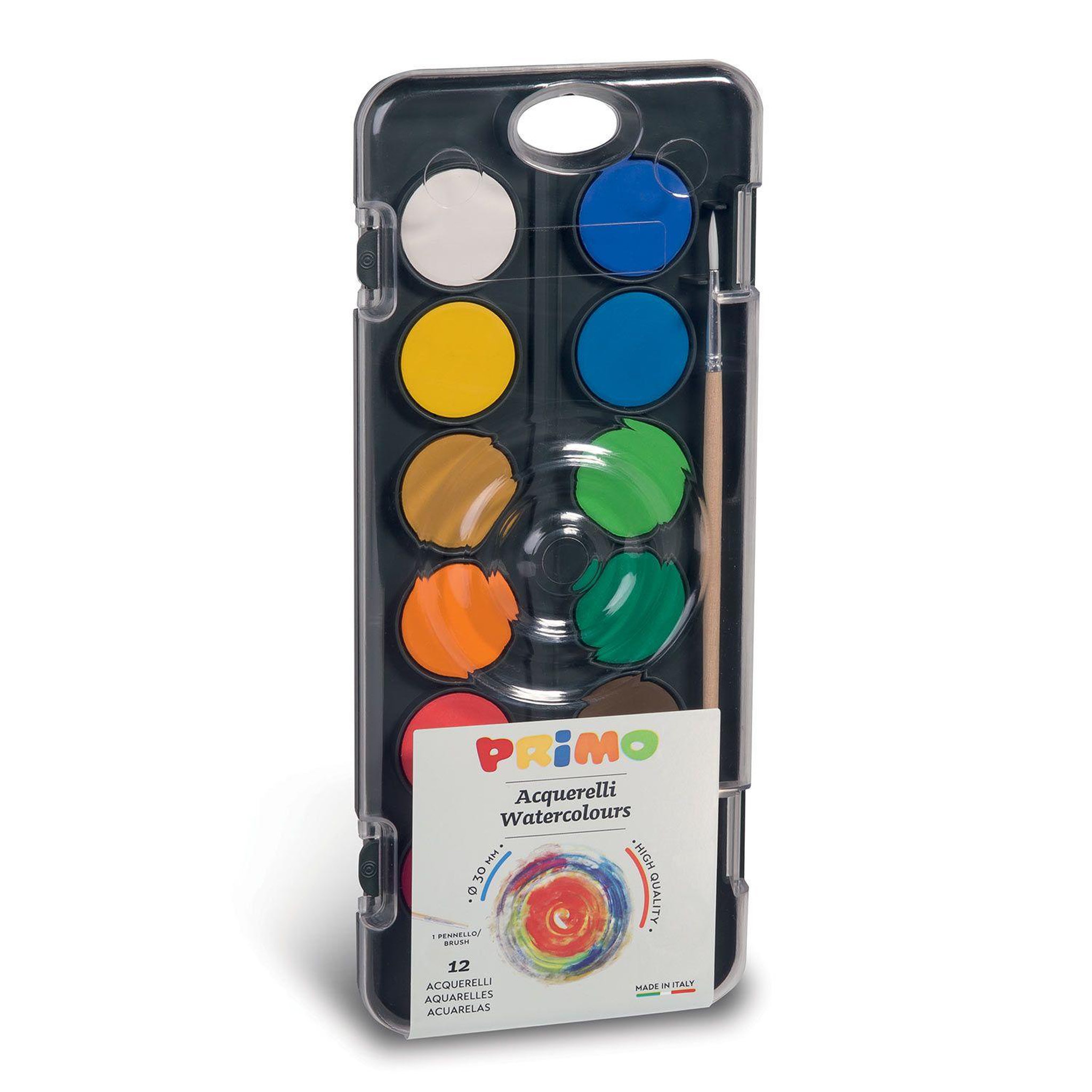 Voir la diapositive 1 : PRIMO Palette d'aquarelle 12 godets ø 30 mm