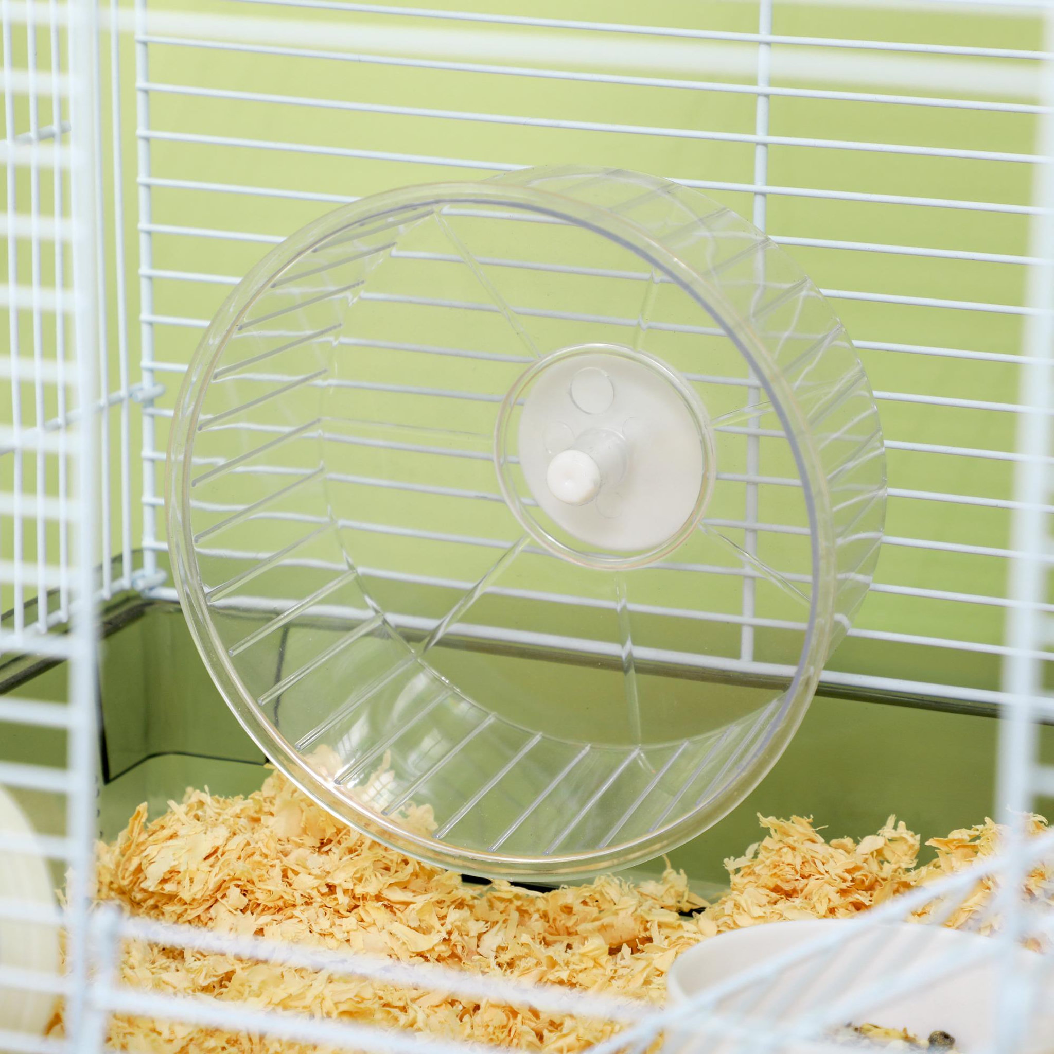 Voir la diapositive 5 : PAWHUT Cage rongeur hamster - tunnel, poignée, accessoires - plastique acier gris blanc