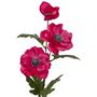 Voir la diapositive 2 : ATMOSPHERA Fleur Artificielle  3 Anémones  69cm Rose Fuchsia