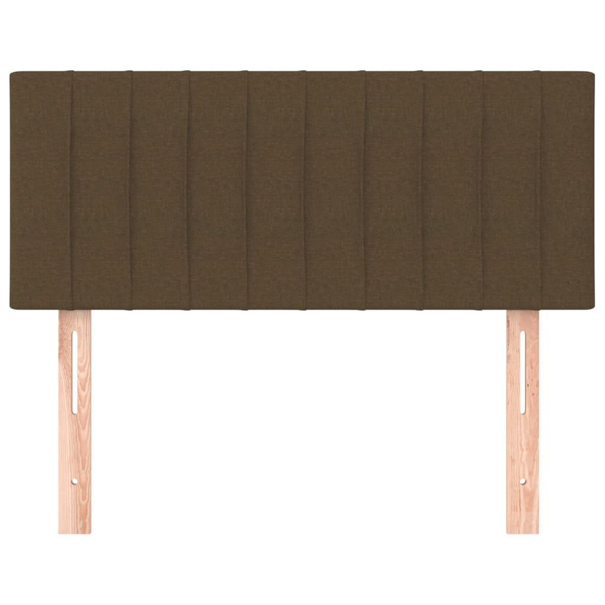Voir la diapositive 3 : VIDAXL Tete de lit Marron Fonce 90x5x78/88 cm Tissu