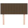 Voir la diapositive 3 : VIDAXL Tete de lit Marron Fonce 90x5x78/88 cm Tissu