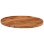Voir la diapositive 3 : VIDAXL Dessus de table Ø50x2,5 cm rond bois massif d'acacia