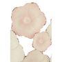 Voir la diapositive 2 : Paris Prix Décoration Murale Métal  Fleurs  103cm Blanc & Rose