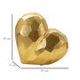 Voir la diapositive 6 : Paris Prix Vase Déco en Résine  Cœur  18cm Or