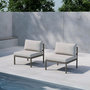 Voir la diapositive 4 : Paris Prix Module Canapé de Jardin  Copacabana  74cm Marron