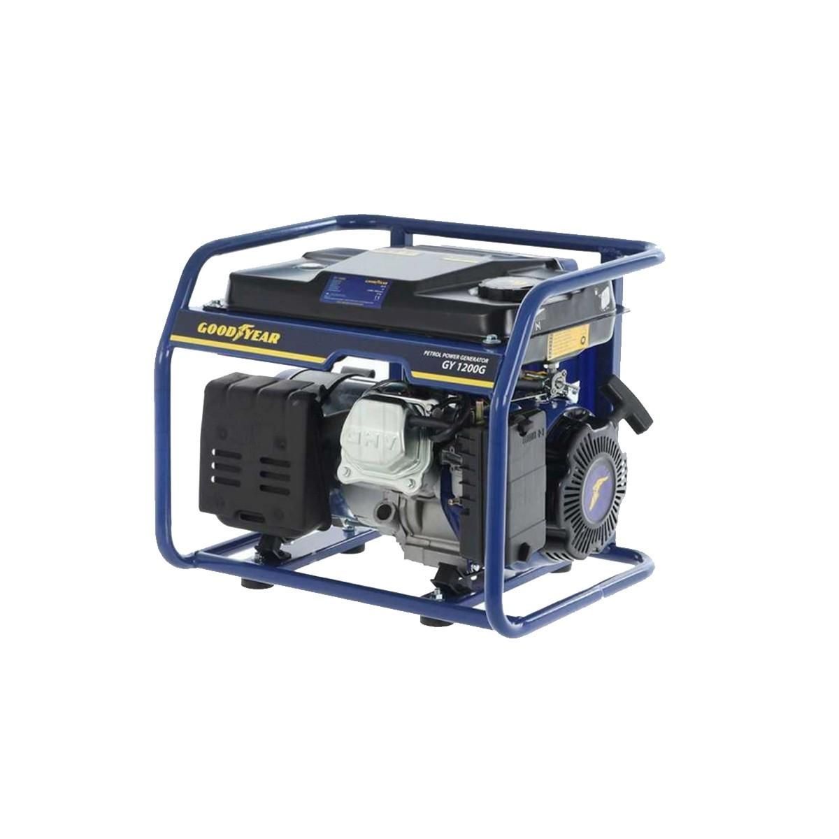 GOODYEAR Groupe électrogène Essence Moteur 94 Cm3 4T OHV 2.5CV 1100W AVR Autonomie 8h GOODYEAR