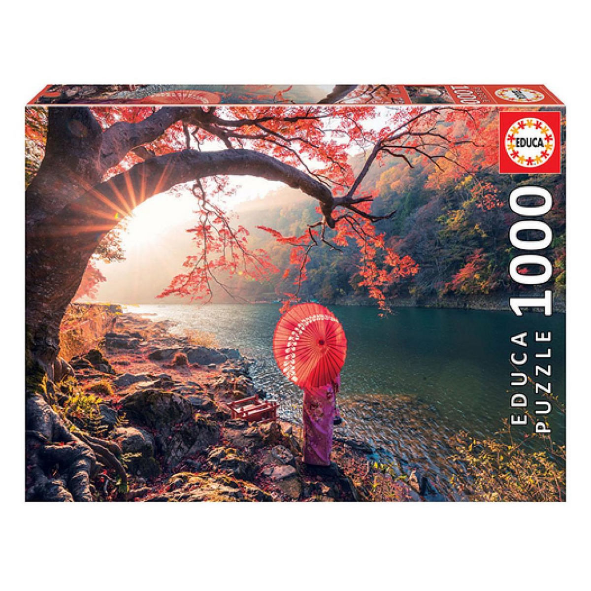 EDUCA Puzzle Lever de soleil sur le fleuve Katsura, Japon - 1000 pcs -