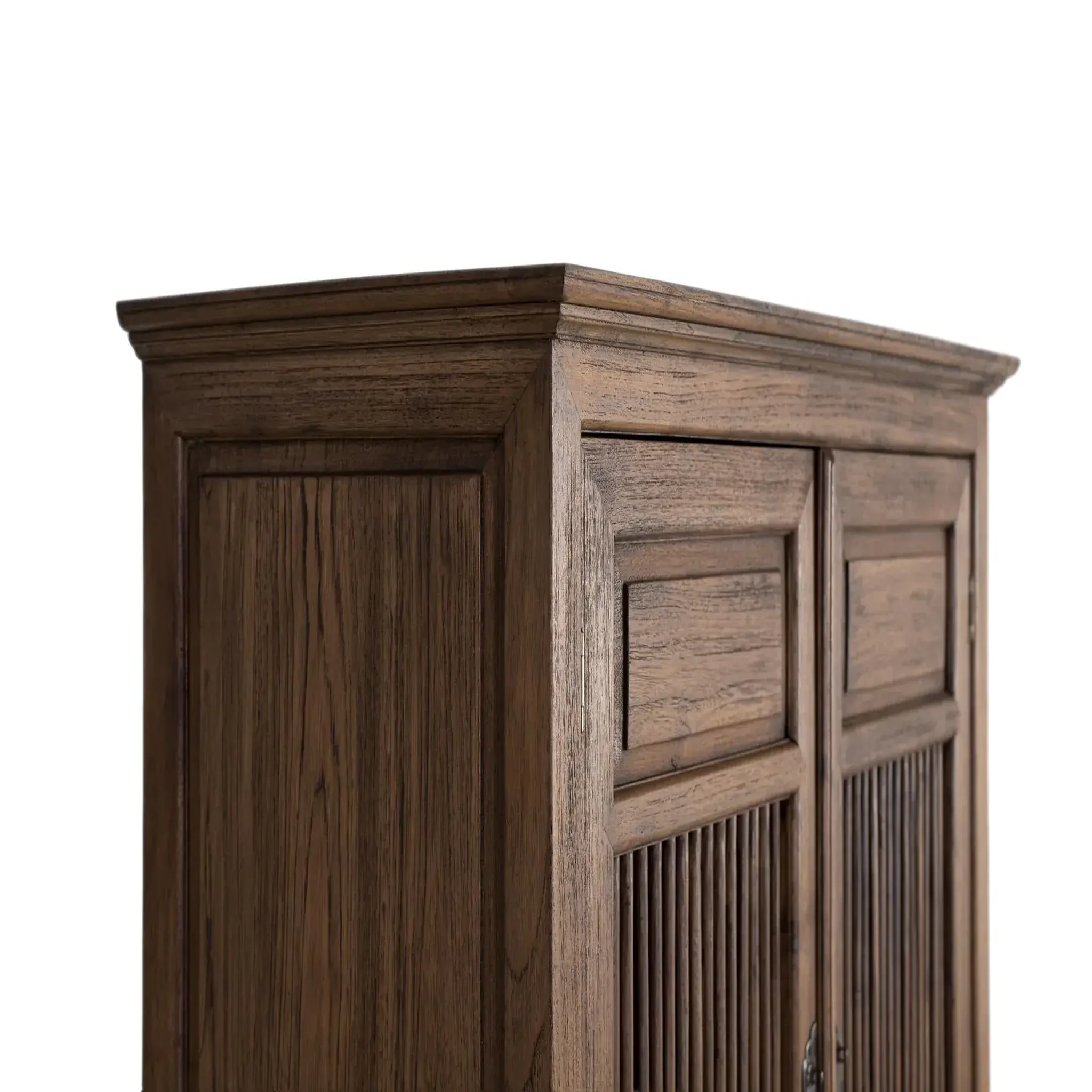 Voir la diapositive 2 : GINER Y COLOMER SL Armoire en bois de teck 96cm style artisanal vintage