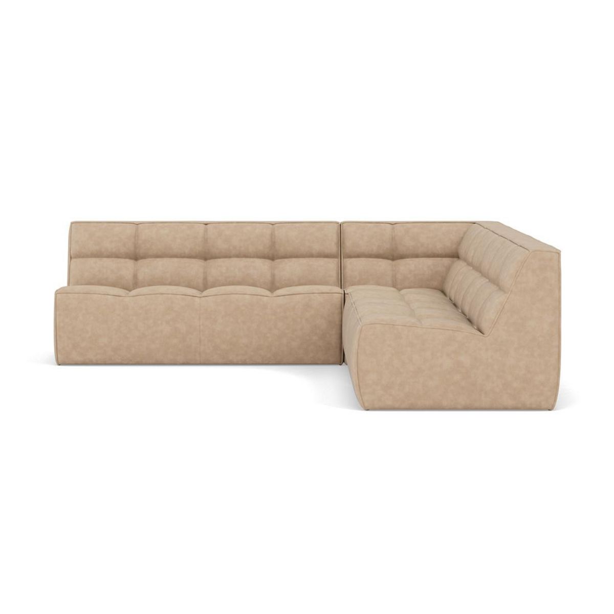 LISA DESIGN Alya - canapé modulable d'angle réversible 5 places en simili