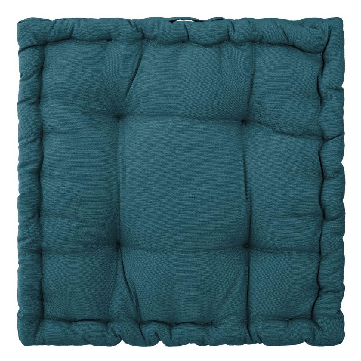 ATMOSPHERA Coussin de sol carré en coton à motif Otto