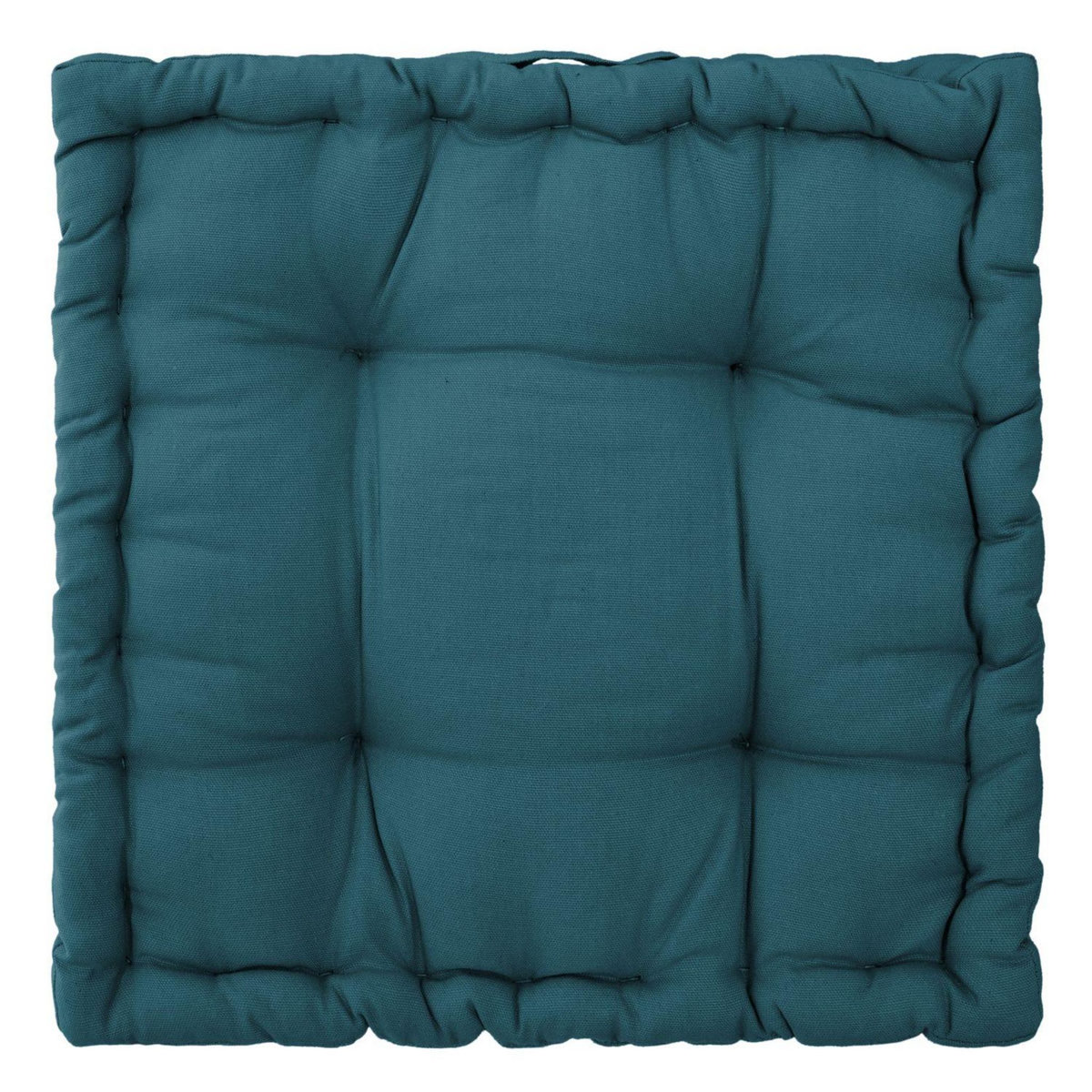 ATMOSPHERA Coussin de sol carré en coton à motif Otto