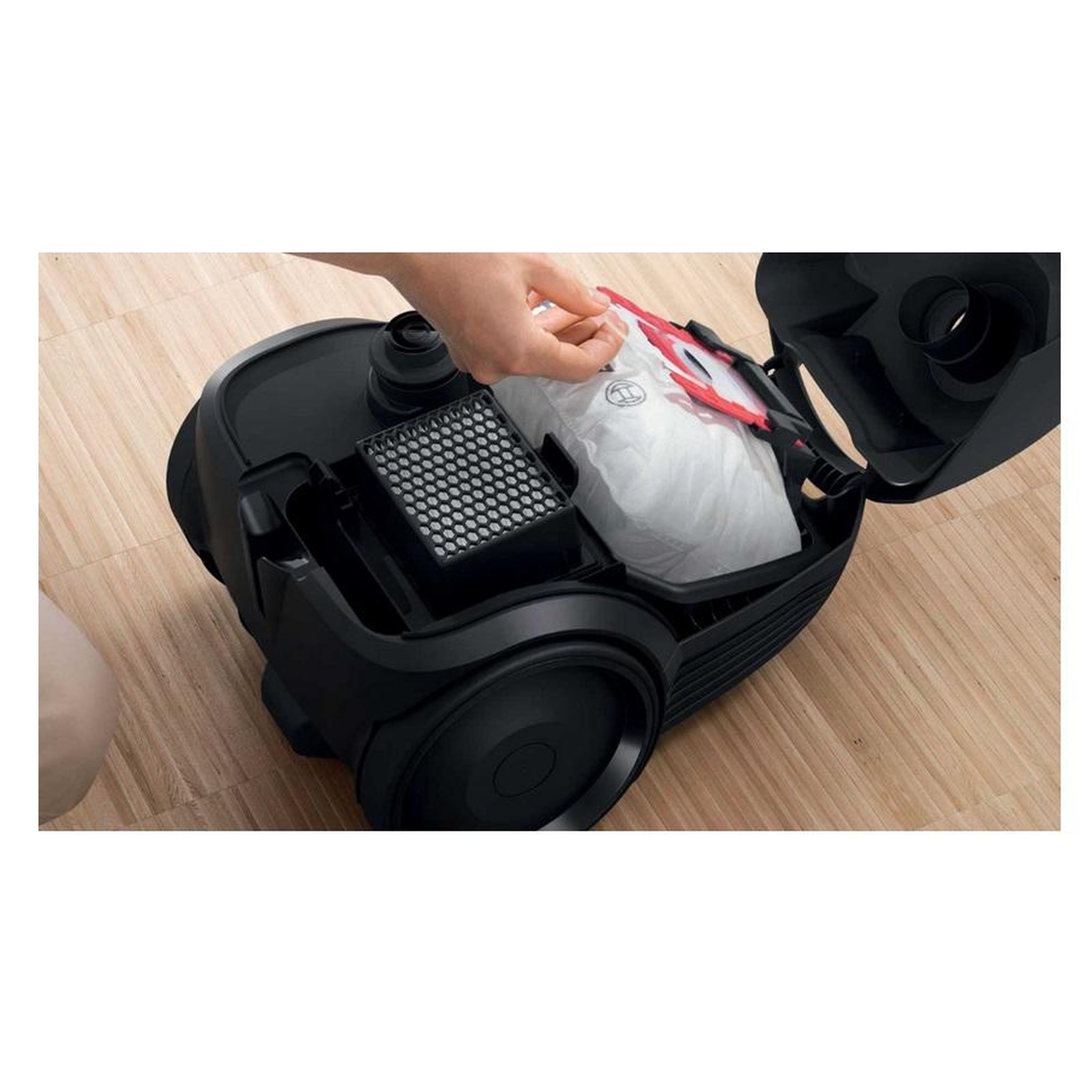Voir la diapositive 5 : BOSCH Aspirateur traîneau 600w 80db noir - bgbs2lb1