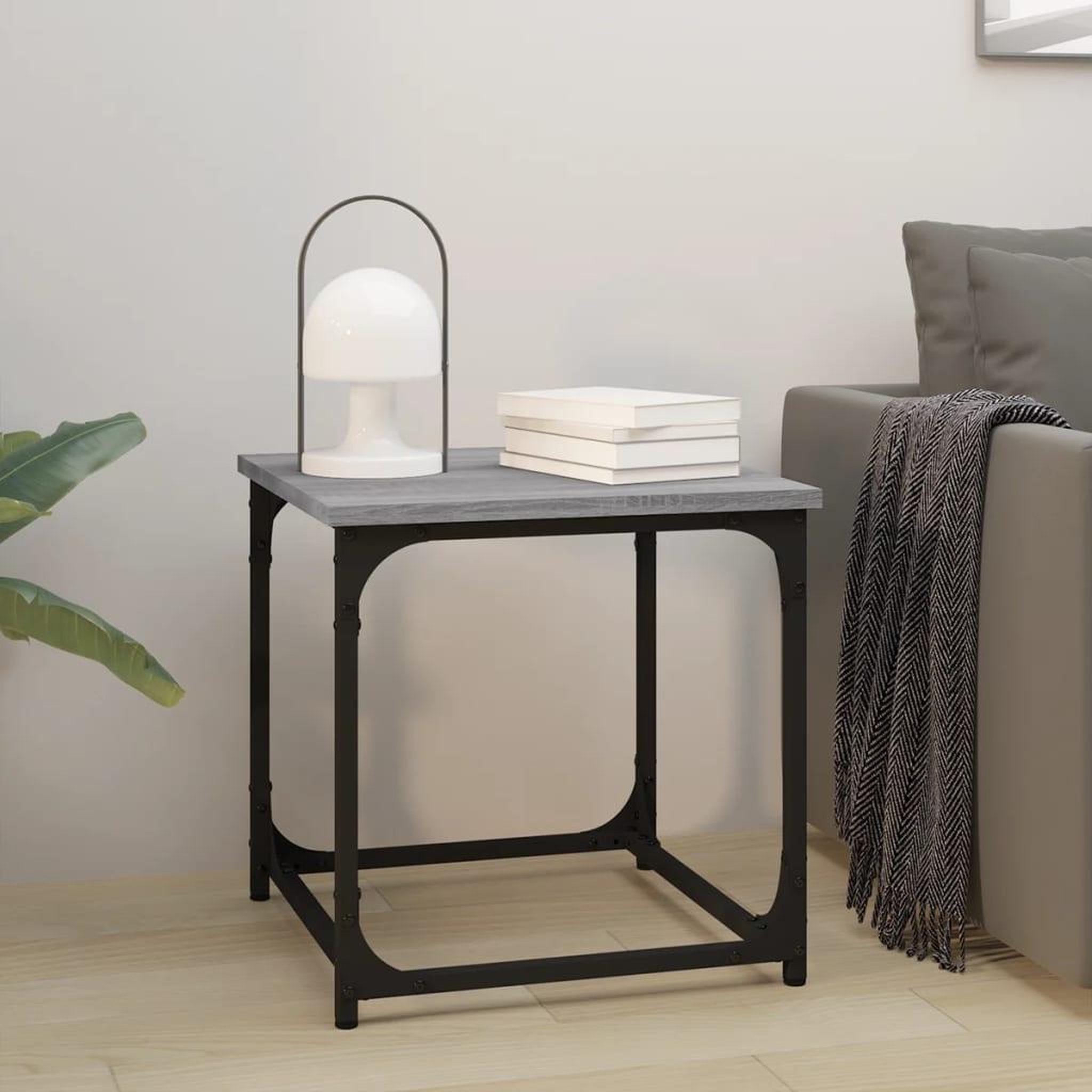Voir la diapositive 1 : VIDAXL Table d'appoint Sonoma gris 40x40x40 cm Bois d'ingenierie