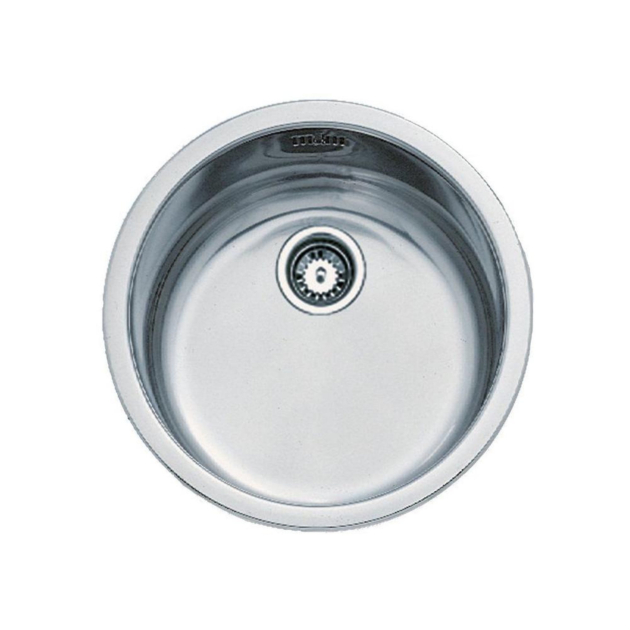 TEKA Teka redondo 45 1b évier encastrable rond inox poli 1 cuve, bonde centrale 3½  diamètre 450 mm