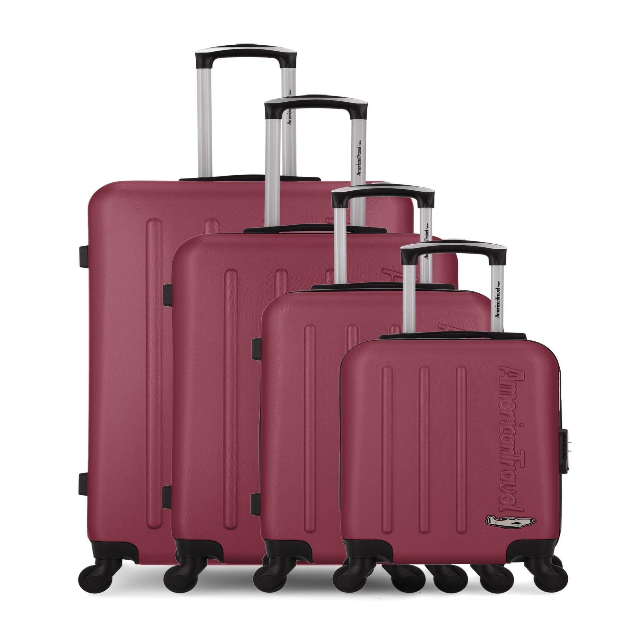 AMERICAN TRAVEL American travel - set de 4 valises bronx-m 75 cm 4 roues