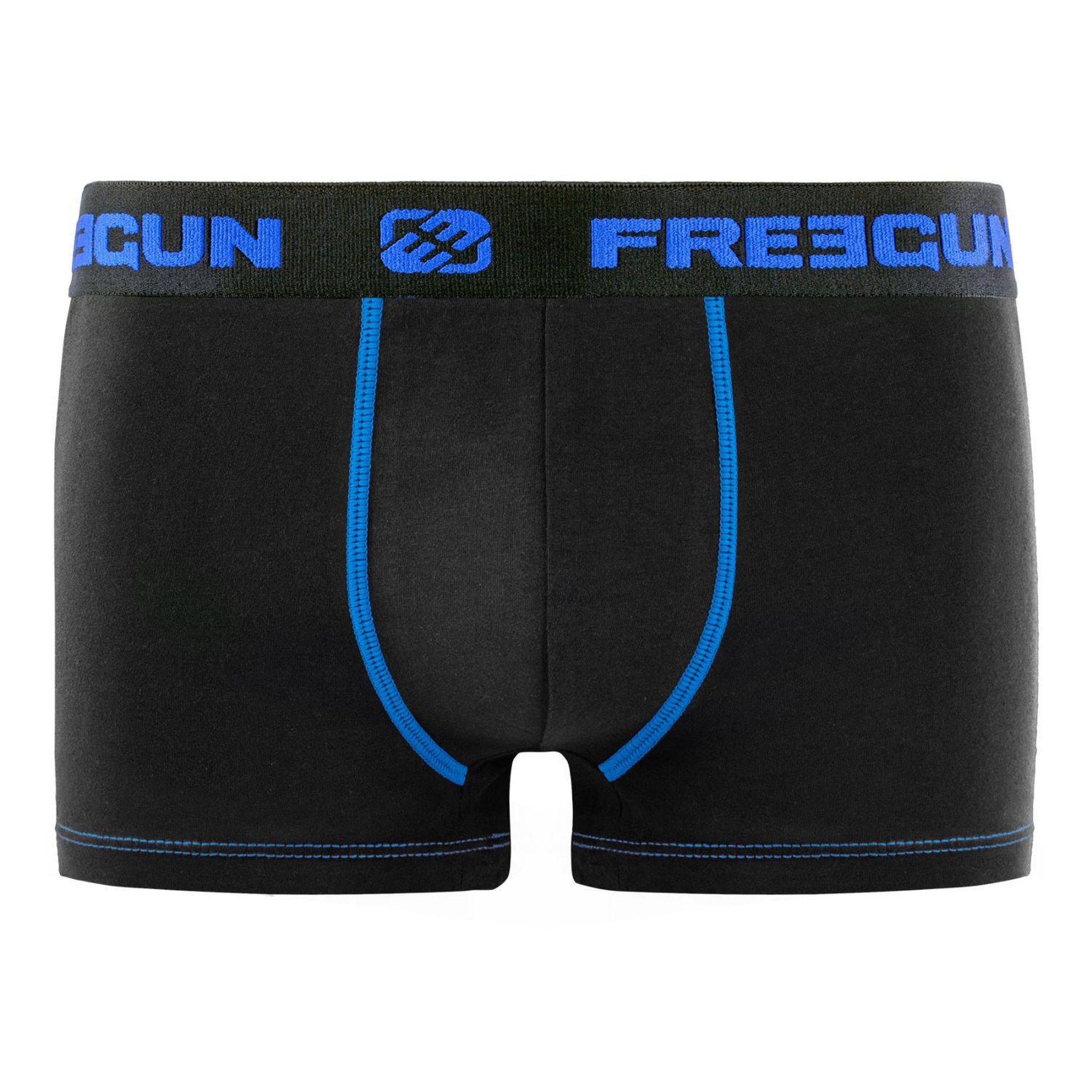 Voir la diapositive 5 : FREEGUN Lot de 4 boxers garçon en Coton