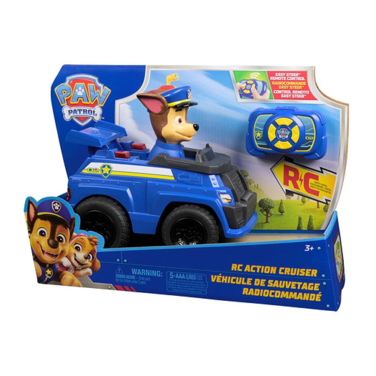 SpinMaster Vehicule Radiocommande Interactif Chase La Pat' Patrouille
