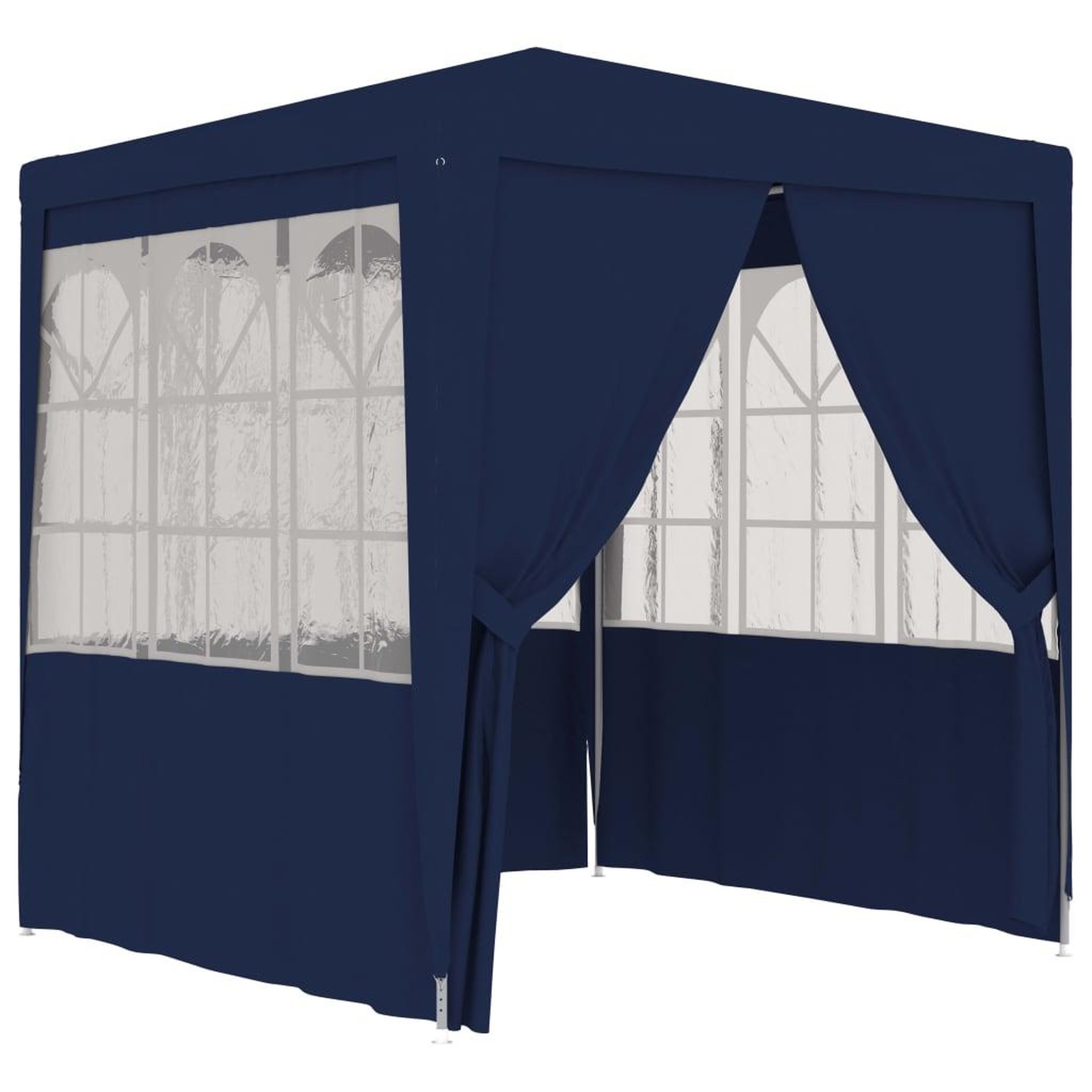 Voir la diapositive 1 : VIDAXL Tente de reception avec parois laterales 2,5x2,5 m Bleu 90 g/m^2