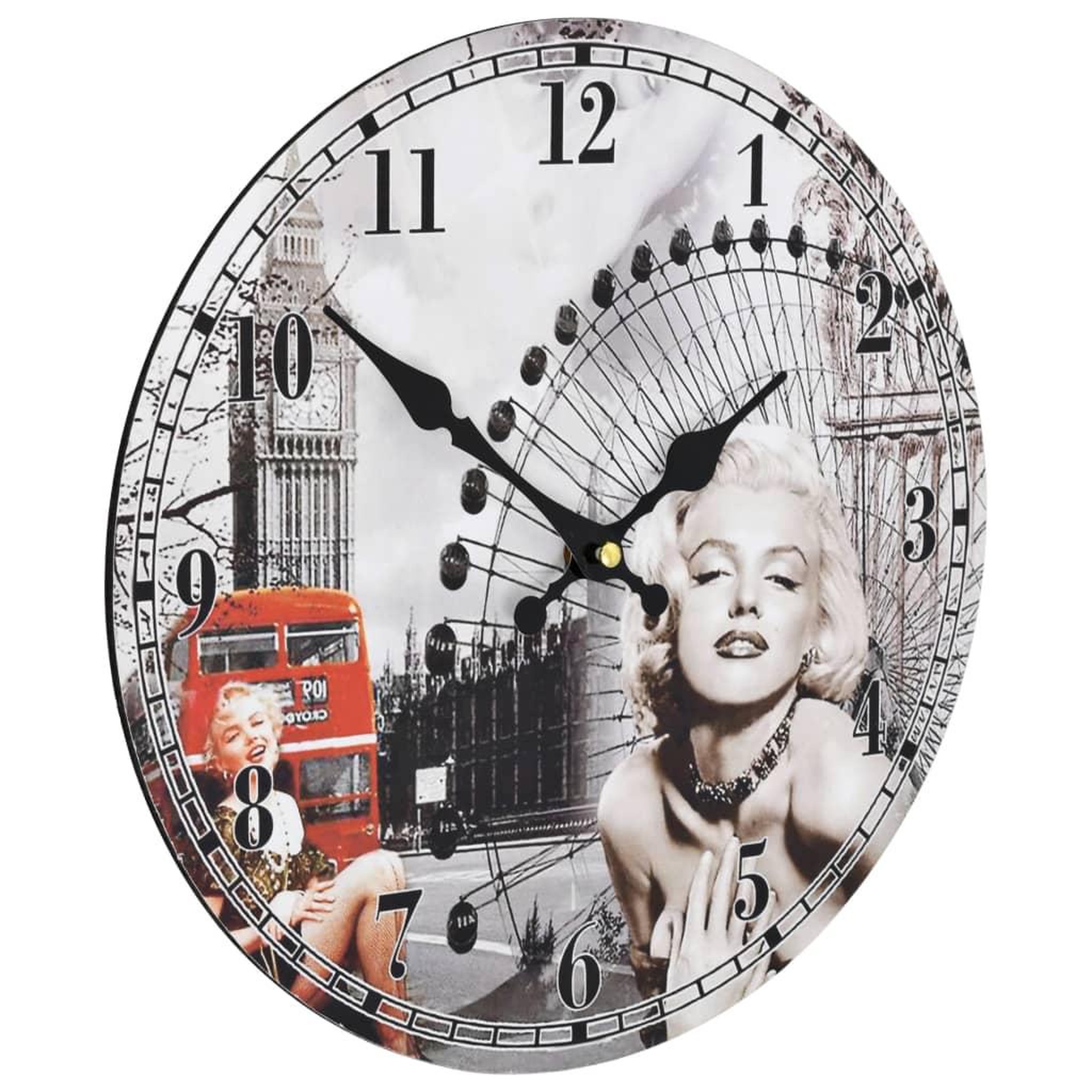 Voir la diapositive 3 : VIDAXL Horloge murale vintage 30 cm