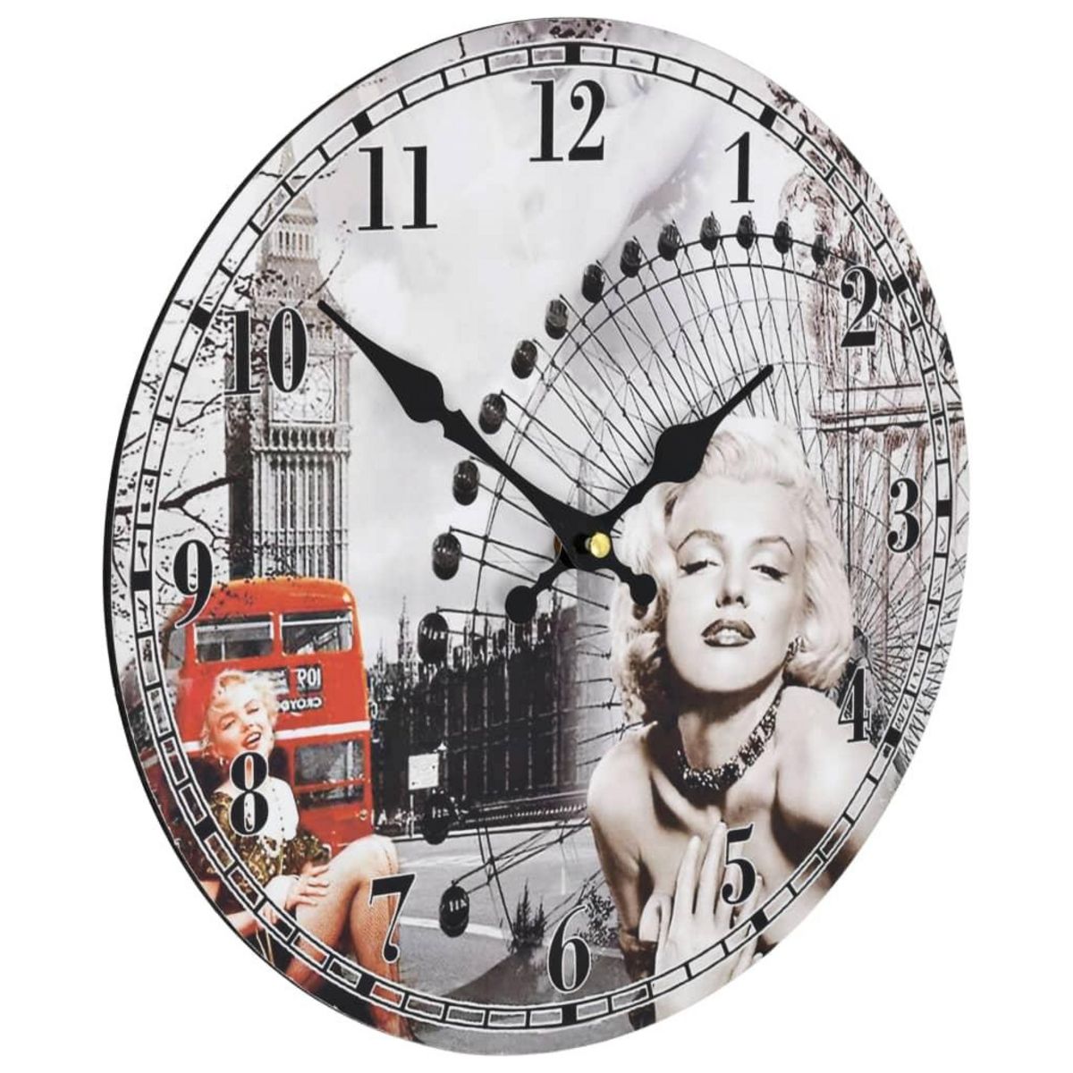 VIDAXL Horloge murale vintage 30 cm