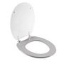 Voir la diapositive 4 : Douceur d'Intérieur Abattant WC MDF charnières métal Amber