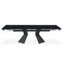 Voir la diapositive 2 : Paris Prix Table à Manger Extensible  Sara  180-260cm Noir