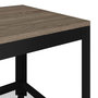 Voir la diapositive 5 : VIDAXL Table basse Gris et noir 90x45x45 cm MDF et fer
