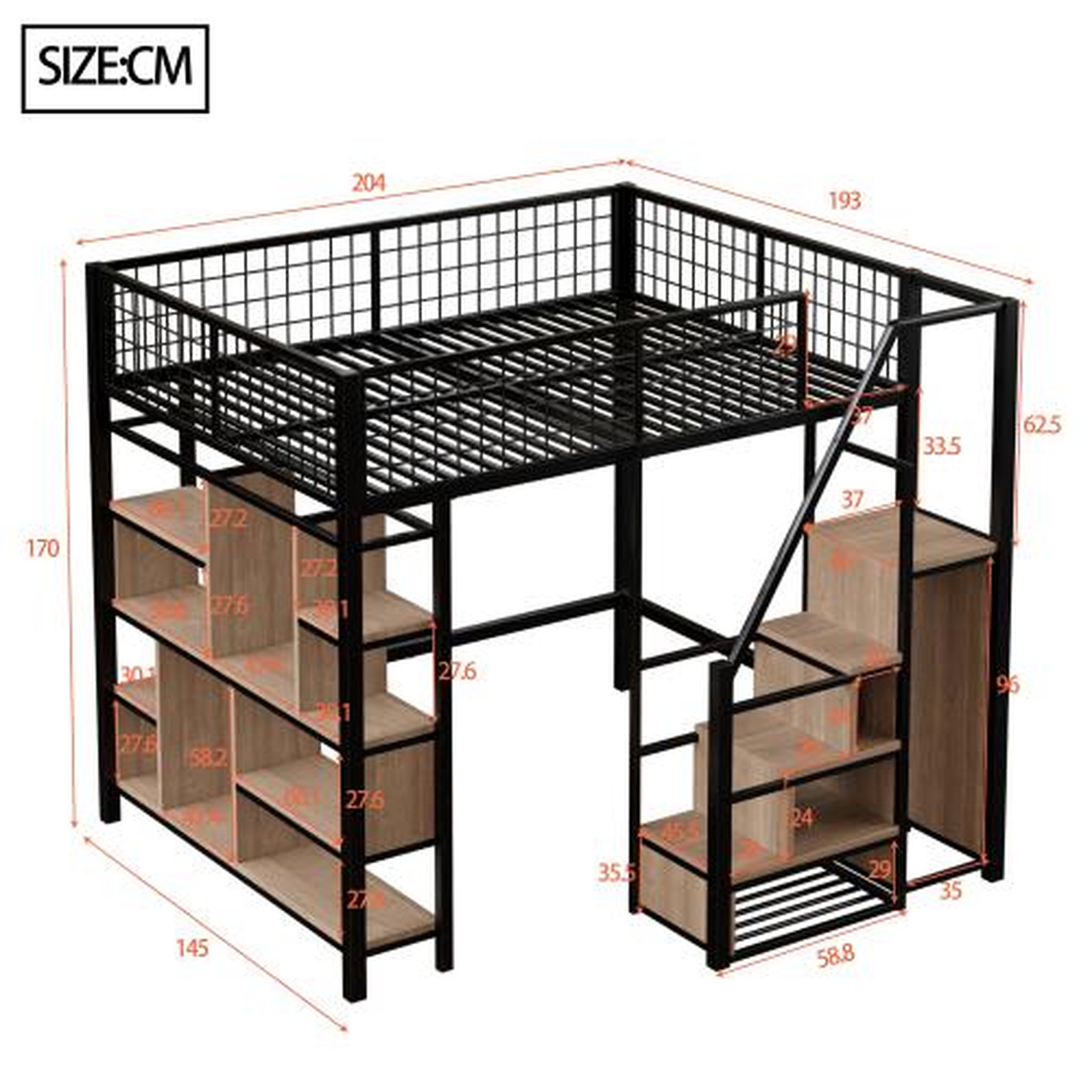 Voir la diapositive 3 : MERAX Lit mezzanine