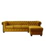 Voir la diapositive 5 : LISA DESIGN William - canapé chesterfield d'angle droit - 4 places - en velours