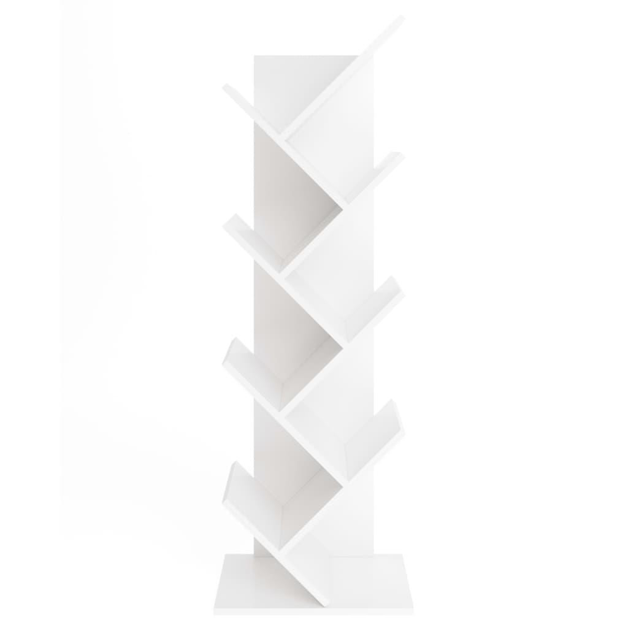 Voir la diapositive 4 : FMD FMD Etagere geometrique sur pied a livres Blanc