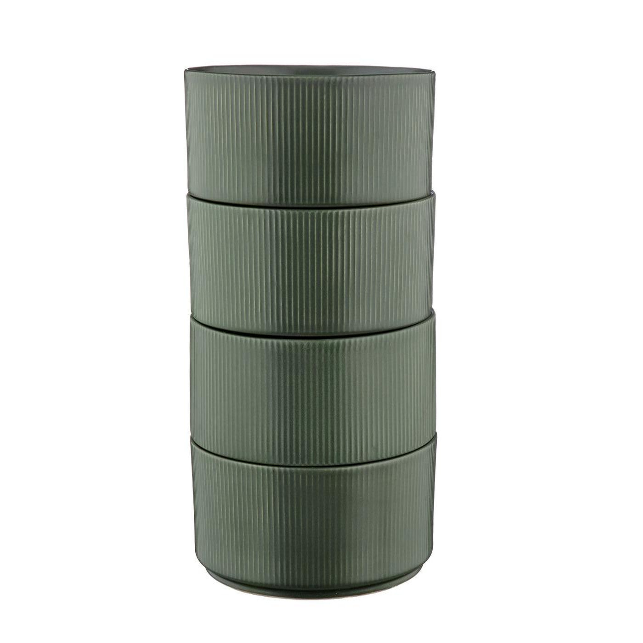 Voir la diapositive 3 : BJORN Bol scandi ø16,5cm - 4 pièces - olive