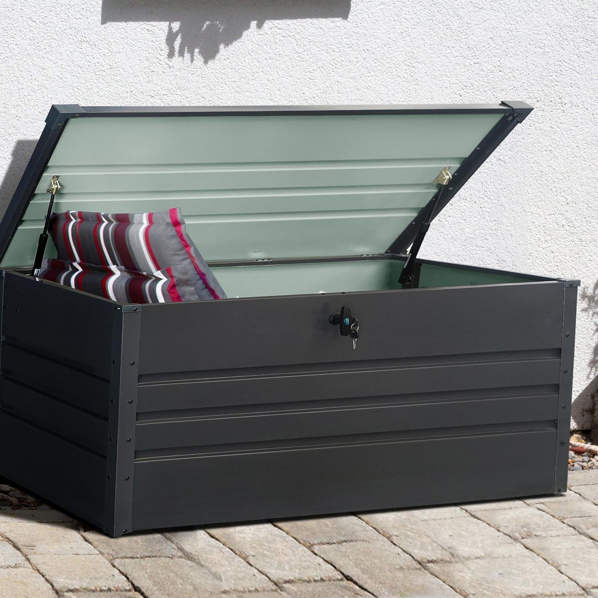 WERKAPRO Coffre de rangement de jardin en métal WERKA PRO  600 litres