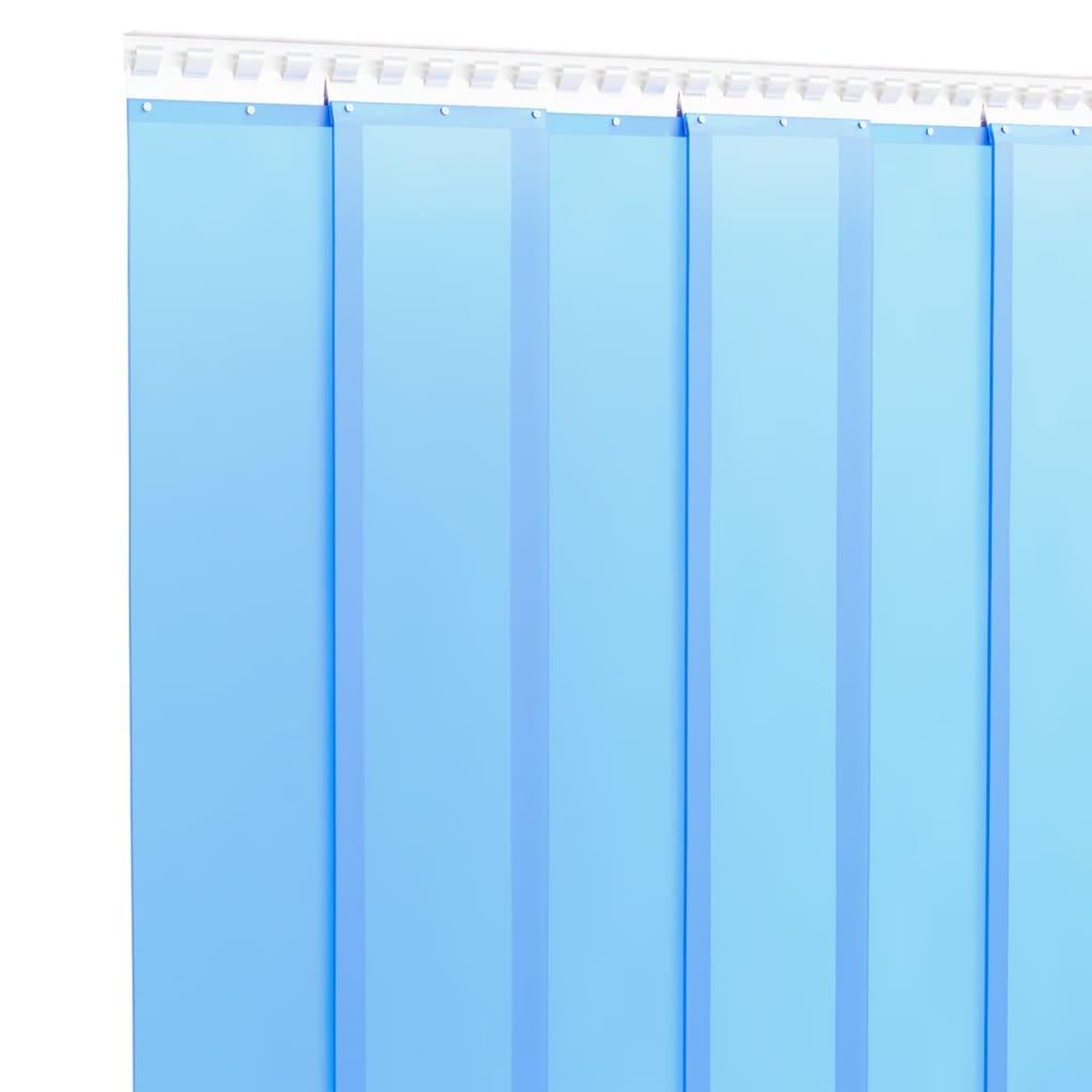 Voir la diapositive 3 : VIDAXL Rideau de porte bleu 200 mmx1,6 mm 25 m PVC
