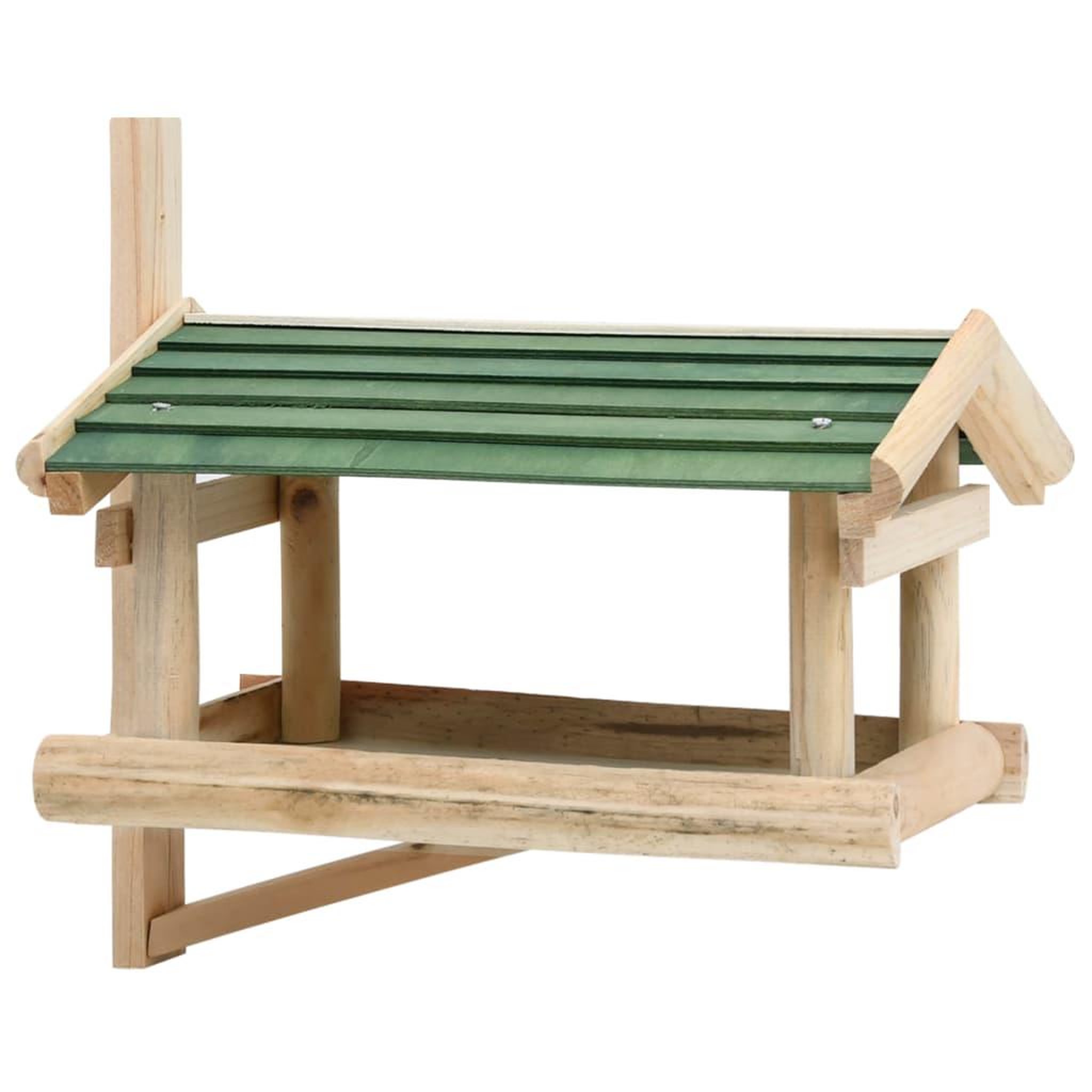 VIDAXL Mangeoire a oiseaux bois de sapin 35x29,5x21 cm
