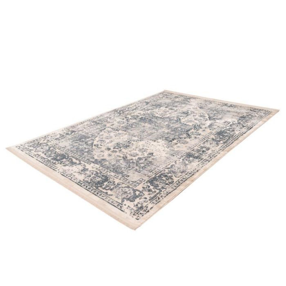 Paris Prix Tapis Motif Antique Délavé  Palace  Bleu