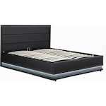 Habitat et Jardin Lit LED avec coffre  Anastasia  - 160 x 200 cm - Noir