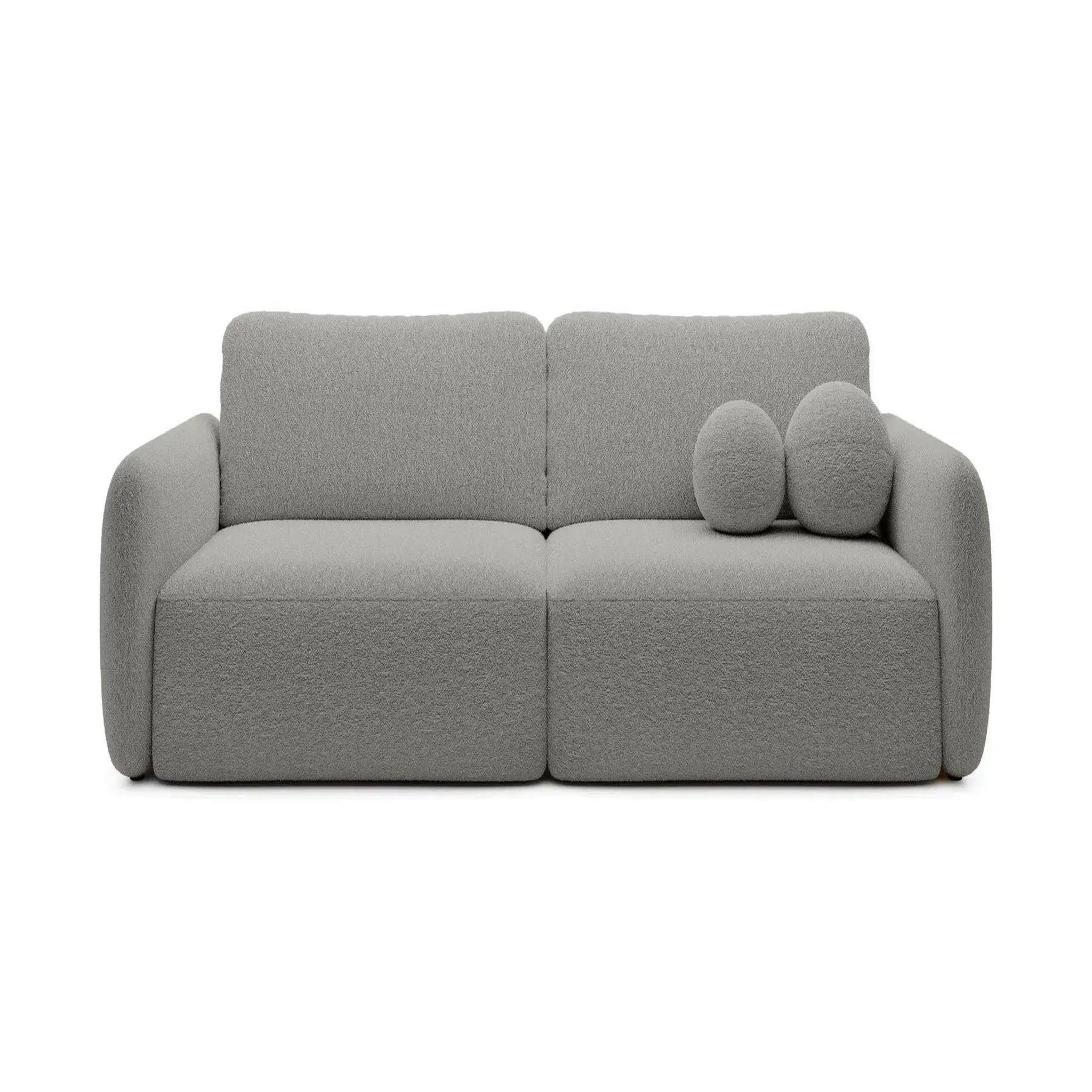 Voir la diapositive 1 : CASANOVA PARIS Gigi - canapé droit convertible tissu bouclette