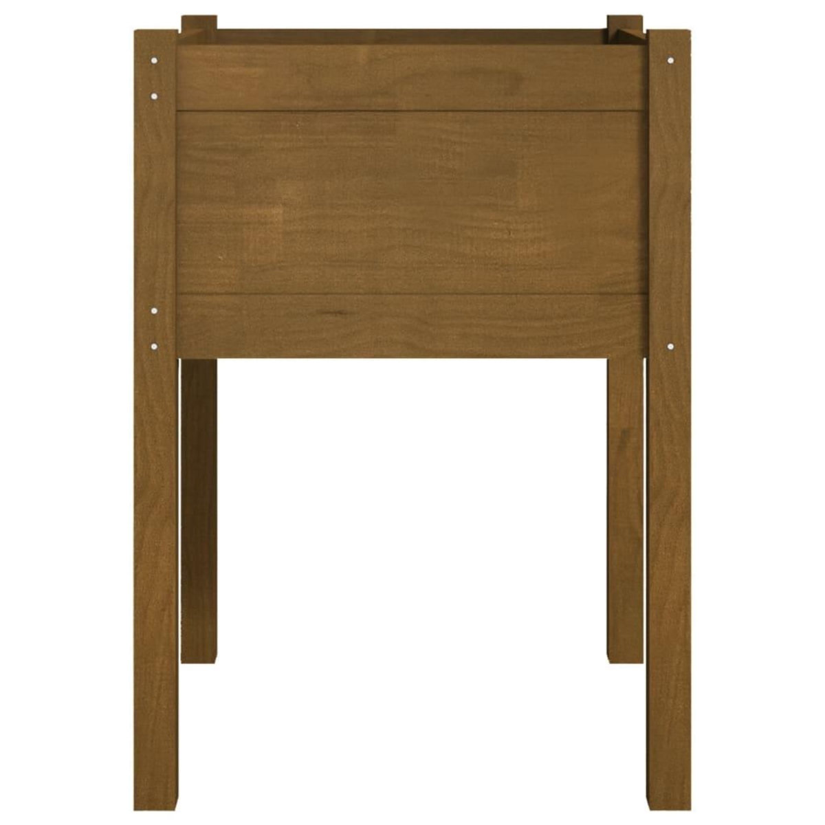 VIDAXL Jardinieres 2 pcs Marron miel 50x50x70 cm Bois de pin massif