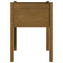 Voir la diapositive 5 : VIDAXL Jardinieres 2 pcs Marron miel 50x50x70 cm Bois de pin massif