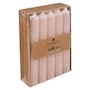 Voir la diapositive 2 : COMPTOIR DE LA BOUGIE Lot de 10 Bougies Bâton  Hugo  16cm Rose Clair