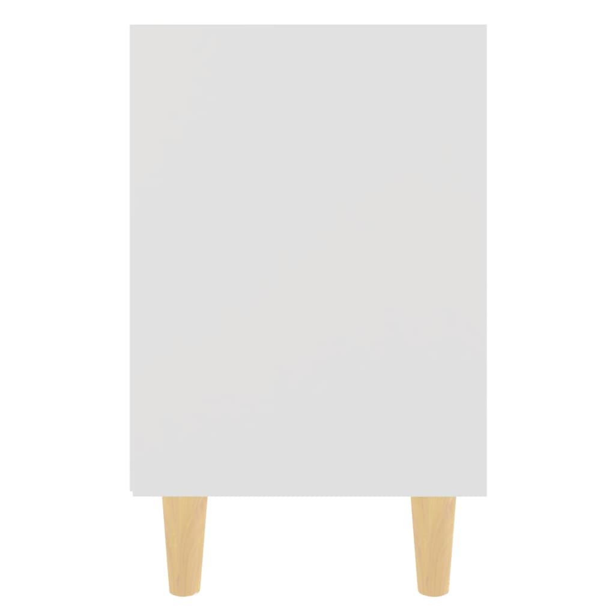 Voir la diapositive 5 : VIDAXL Table de chevet avec pieds en bois massif Blanc 40x30x50 cm