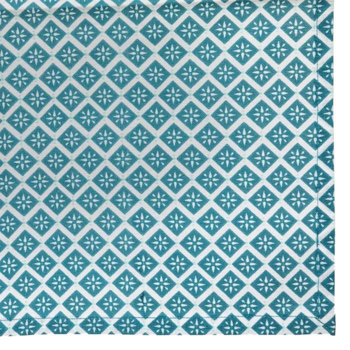 ATMOSPHERA Lot de 4 Serviettes de Table  Tikal  40x40cm Bleu