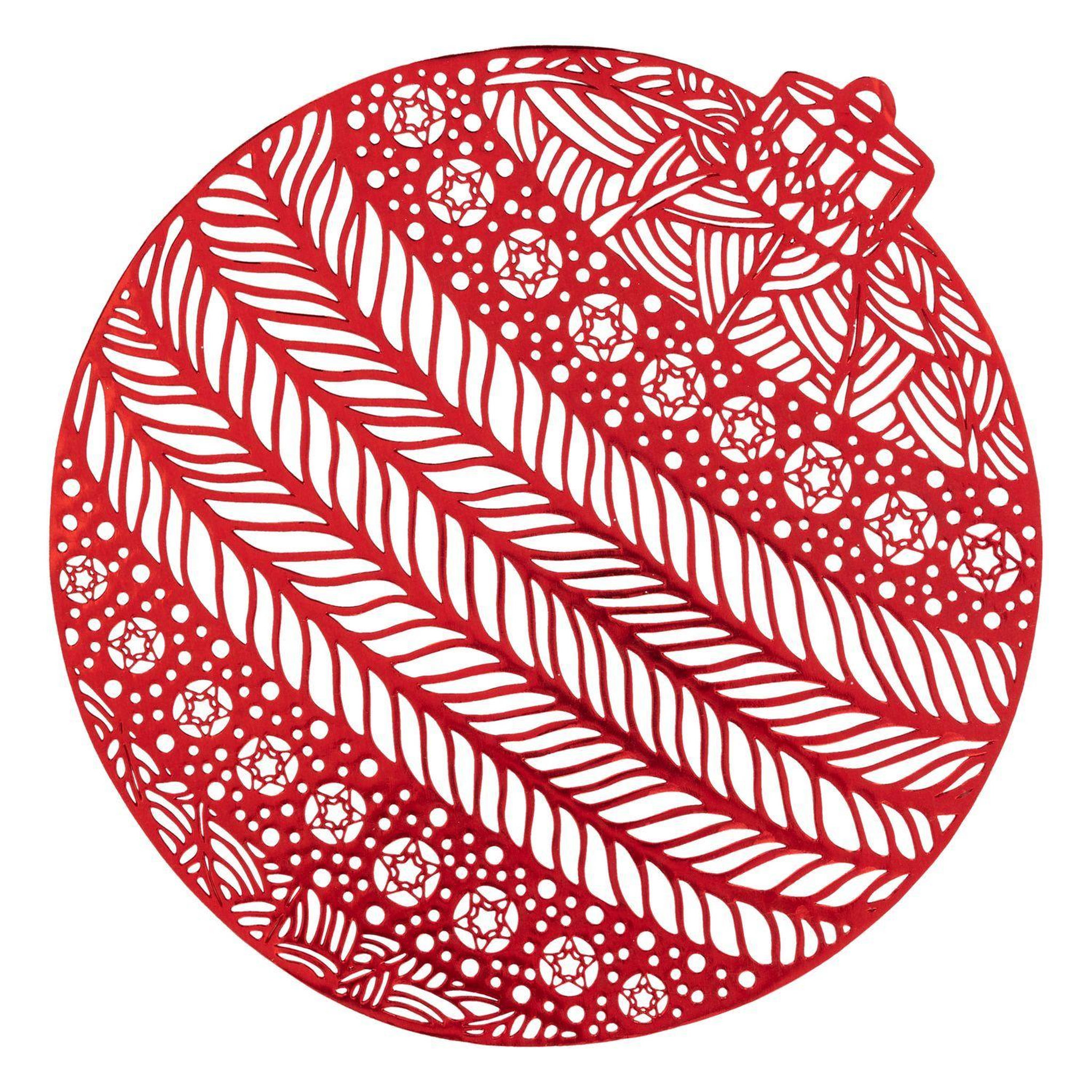 Voir la diapositive 2 : FEERIC LIGHT & CHRISTMAS Lot de 2 sets de table boule de Noël