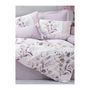 Voir la diapositive 4 : GENERIQUE Parure de lit - 129CTN64285 - 1 housse de couette 220 x 240 cm + 2 taies d'oreiller 60 x 60 cm - 100% coton ranforcé - Lilas