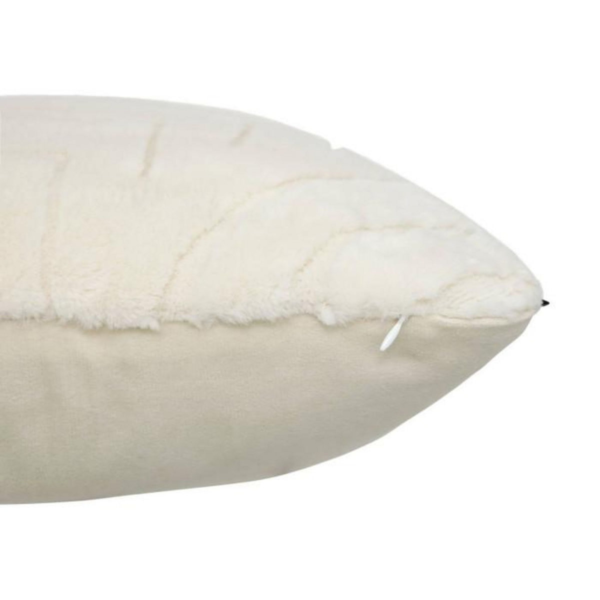 ATMOSPHERA Coussin Imitation Fourrure  Arka  45x45cm Ivoire