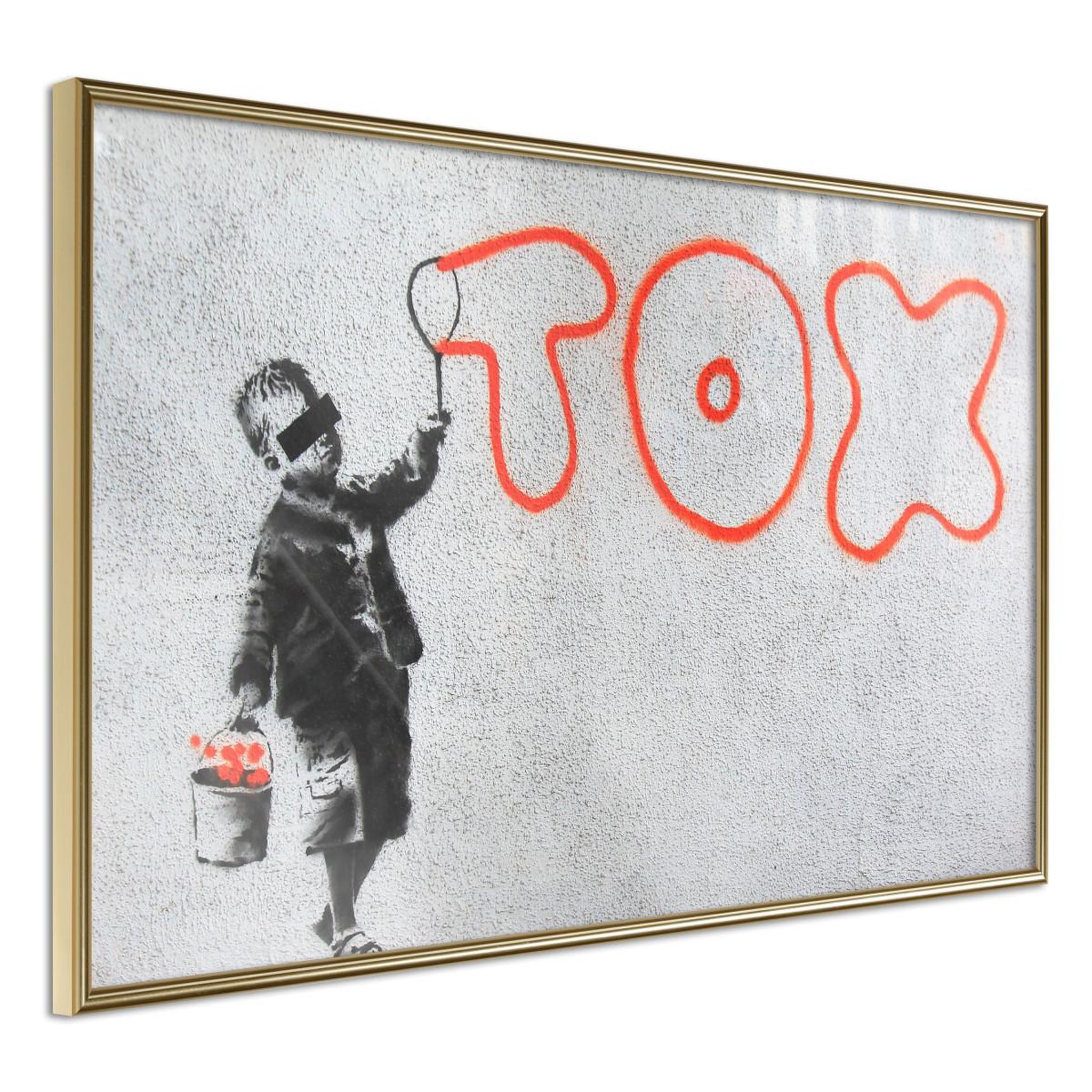 Voir la diapositive 1 : Paris Prix Affiche murale encadrée  banksy tox